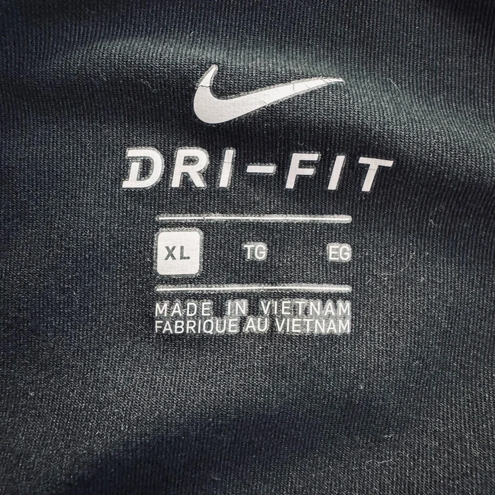 Nike Princeton Tigers Dri-FIT Sz XL Black 1/4 Zip Pullover Thumbholes Collegiate